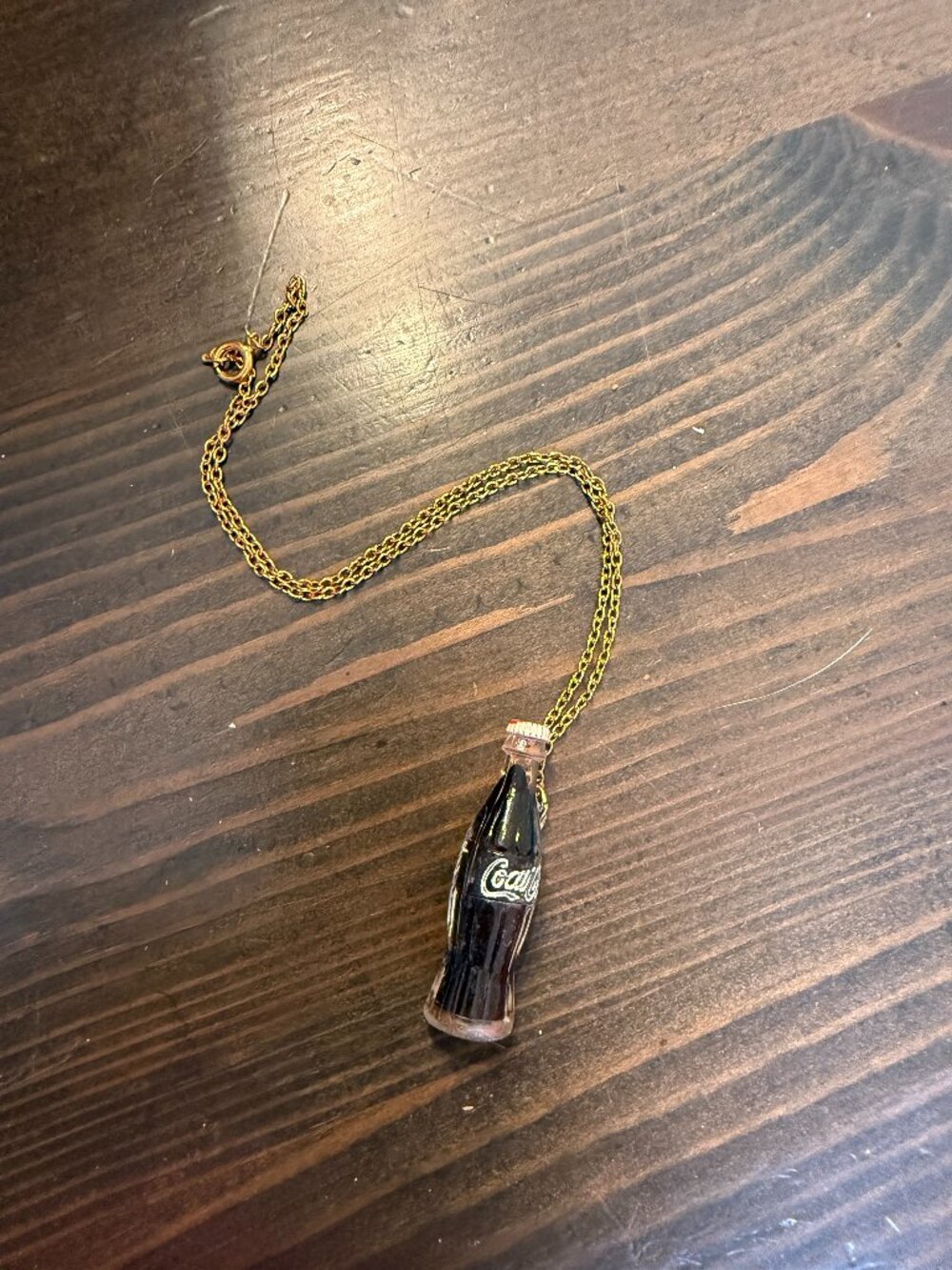 Vintage Necklace Mini Coca-Cola Bottle Charm